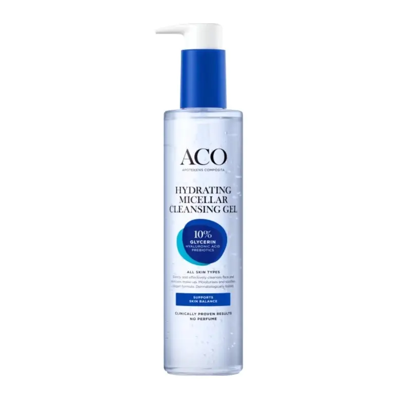 ACO Face Hydrating Micellar Cleansing Gel unscented 200 ml